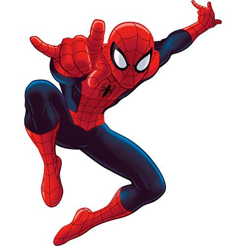 Tamanhos, Medidas e Dimensões do produto Adesivo de Parede Ultimate Spider-Man Giant Wall Decals Roommates/Disney Colorido (46x12,8cm)