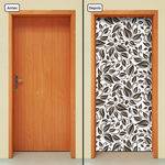 Tamanhos, Medidas e Dimensões do produto Adesivo Decorativo de Porta - Floral - X1781cnpt