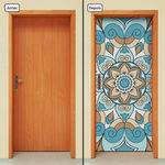 Tamanhos, Medidas e Dimensões do produto Adesivo Decorativo de Porta - Mandala - X2045cnpt