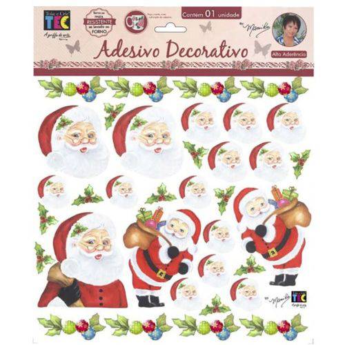 Tamanhos, Medidas e Dimensões do produto Adesivo Decorativo Papai Noel By Mamiko - TDM12 - 20473 - Toke e Crie