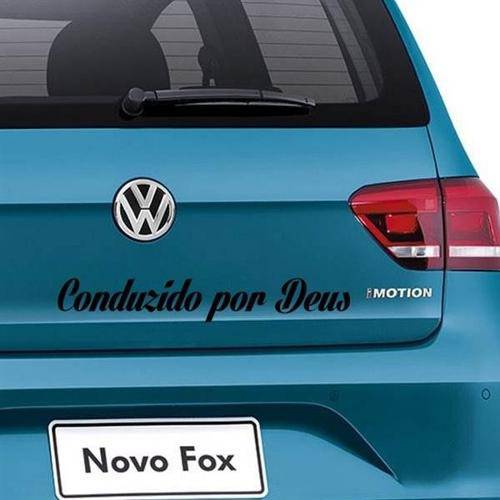 Tamanhos, Medidas e Dimensões do produto Adesivo Decorativo para Carro Conduzido por Deus