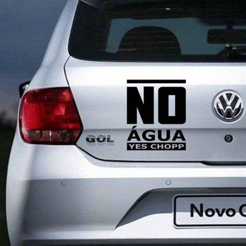 Tamanhos, Medidas e Dimensões do produto Adesivo Decorativo para Carro no Água Yes Chop