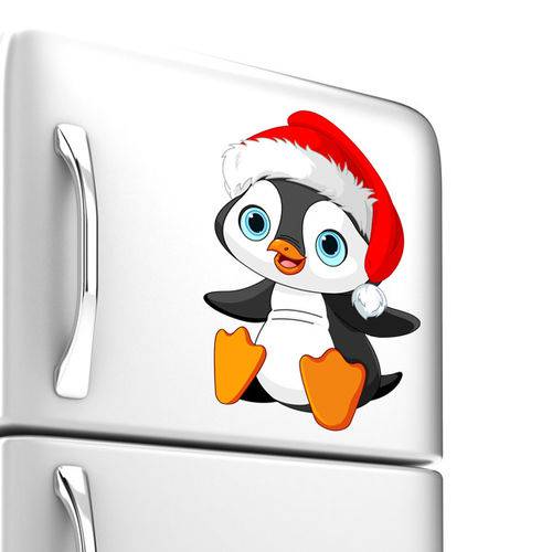 Tamanhos, Medidas e Dimensões do produto Adesivo Geladeira Pinguim Natal