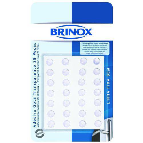 Tamanhos, Medidas e Dimensões do produto Adesivo Gota Transparente Brinox com 28 Unidades