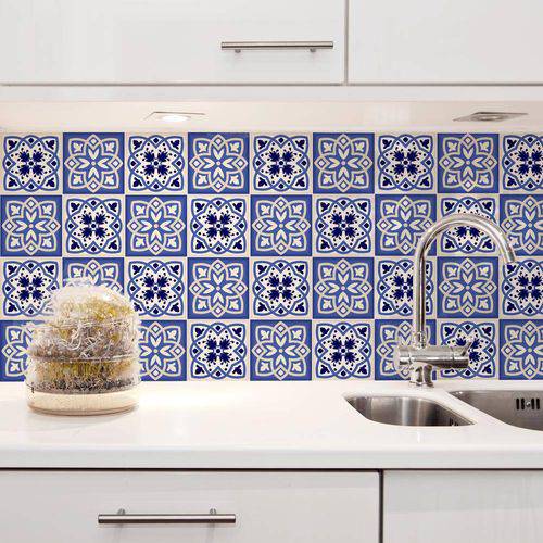 Tamanhos, Medidas e Dimensões do produto Adesivo para Azulejo Cozinha 15x15cm Vila Real