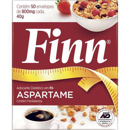 Tamanhos, Medidas e Dimensões do produto Adoçante em Pó Finn Aspartame 8g C/ 50 Envelopes