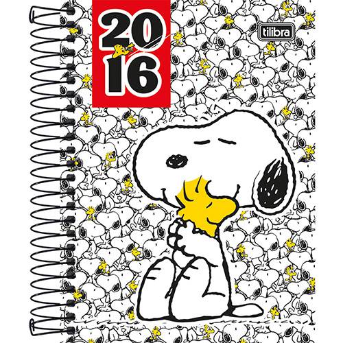 Tamanhos, Medidas e Dimensões do produto Agenda Diária 2016 Snoopy Espiral - Tilibra