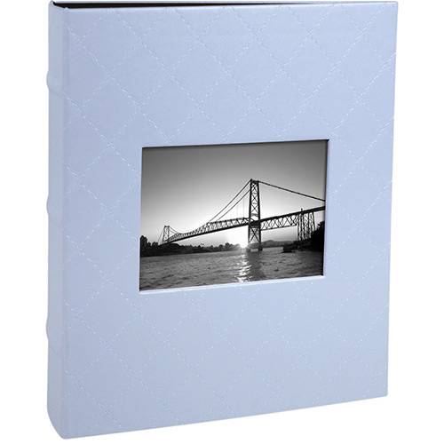Tamanhos, Medidas e Dimensões do produto Álbum Black Ferragem para 200 Fotos 10x15cm Azul - Ical