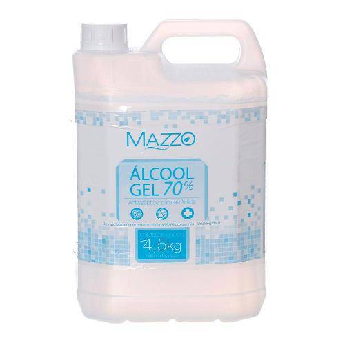 Tamanhos, Medidas e Dimensões do produto Álcool em Gel Antisséptico 70º para as Mãos com 4,5kg Mazzo