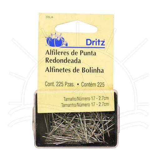 Tamanhos, Medidas e Dimensões do produto Alfinetes de Bolinha Dritz 33la - 225 Unidades