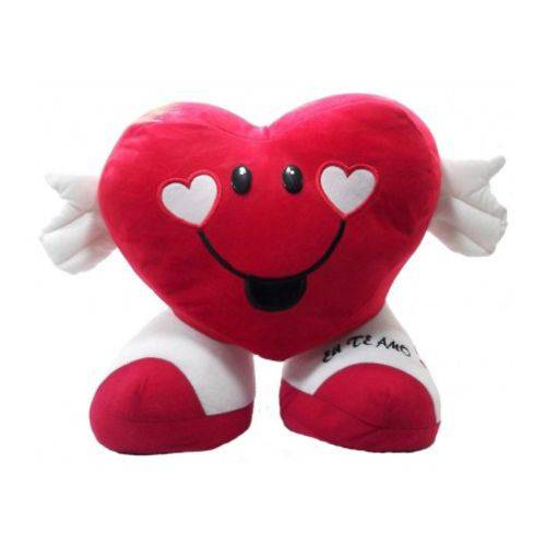 Tamanhos, Medidas e Dimensões do produto Almofada de Coração ''Eu te Amo'' Dia dos Namorados Vermelho