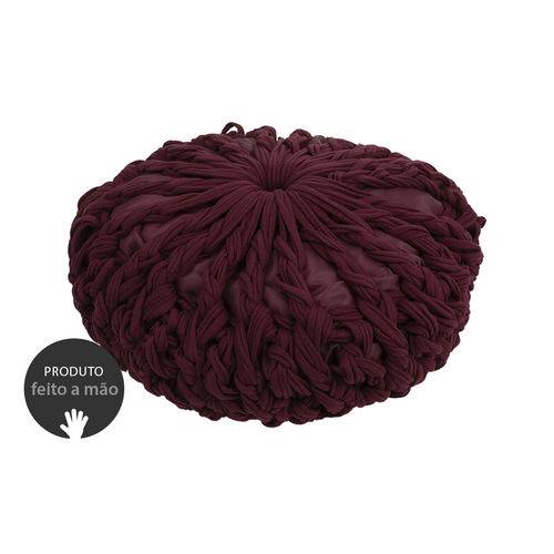 Tamanhos, Medidas e Dimensões do produto Almofada de Crochê Cobogó - Bordô