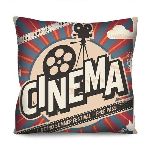 Tamanhos, Medidas e Dimensões do produto Almofada Decorativa Cinema Vintage 42x42cm