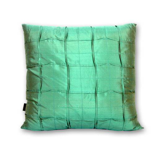 Tamanhos, Medidas e Dimensões do produto Almofada em Seda NewYork 50x50cm - Verde Tiffany