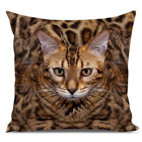 Tamanhos, Medidas e Dimensões do produto Almofada Gato Bengal 45x45cm