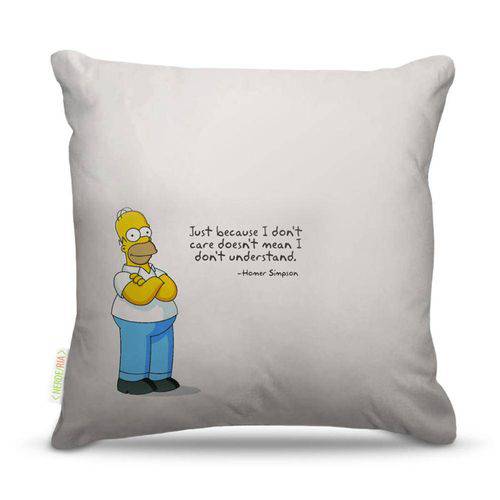 Tamanhos, Medidas e Dimensões do produto Almofada Homer Quote