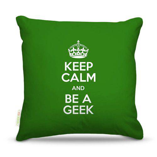 Tamanhos, Medidas e Dimensões do produto Almofada Keep Calm Geek