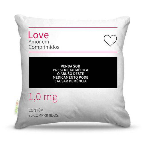 Tamanhos, Medidas e Dimensões do produto Almofada Love Remedio