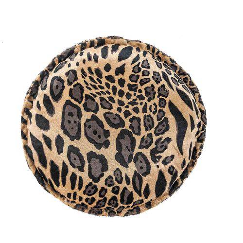 Tamanhos, Medidas e Dimensões do produto Almofada Redonda Safari Leopardo