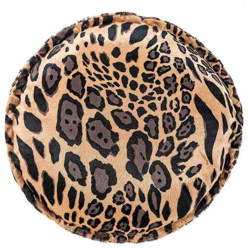 Tamanhos, Medidas e Dimensões do produto Almofada Redonda Safari - Leopardo