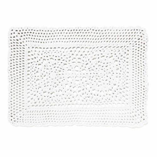 Tamanhos, Medidas e Dimensões do produto Americano Algodão Crochet Branco 47x35cm