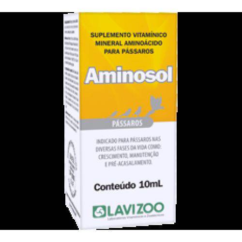 Tamanhos, Medidas e Dimensões do produto Aminosol Passaros Lavizoo - 10 Ml