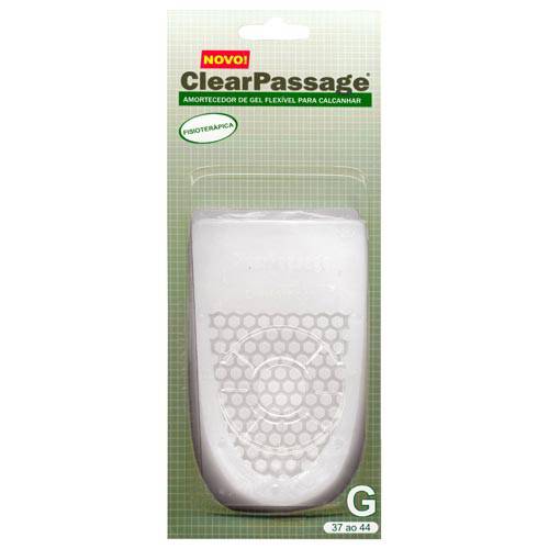 Tamanhos, Medidas e Dimensões do produto Amortecedor de Gel Flexível P/ Calcanhar - ClearPassage G - 37 a 44