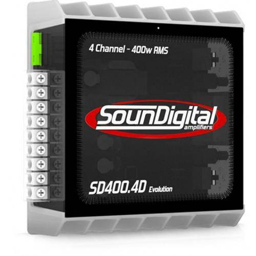 Tamanhos, Medidas e Dimensões do produto Amplificador 4 Canais - Soundigital Sd400.4evo (400w Rms)