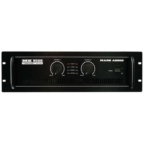 Tamanhos, Medidas e Dimensões do produto Amplificador de Potência Mark Audio MK 8500 - 02 Canais 1500W - MK8500