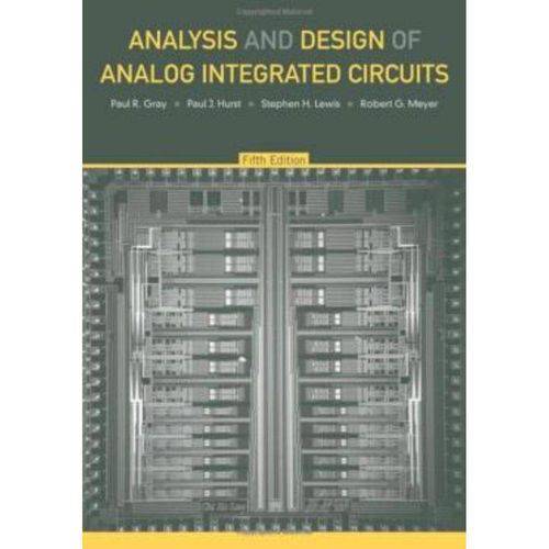 Tamanhos, Medidas e Dimensões do produto Analysis And Design Of Analog Integrated Circuits - 5th Ed