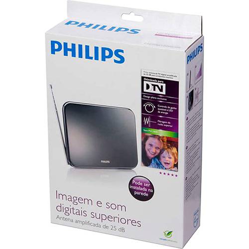 Tamanhos, Medidas e Dimensões do produto Antena Digital Amplificada 25dB Philips-SDV7225T/55 - Philips