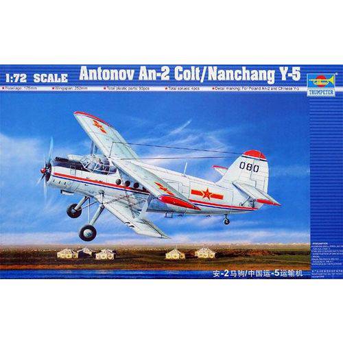 Tamanhos, Medidas e Dimensões do produto Antonov An-2 Colt/Nanchang Y-5 - 1/72 - Trumpeter 01602