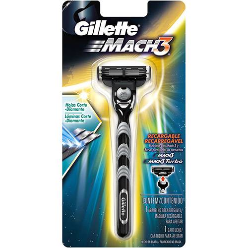 Tamanhos, Medidas e Dimensões do produto Aparelho de Barbear Gillette Mach 3