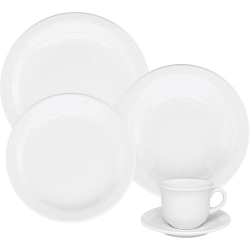 Tamanhos, Medidas e Dimensões do produto Aparelho de Jantar/Chá/Café Oxford 30 Peças - Floreal Branco