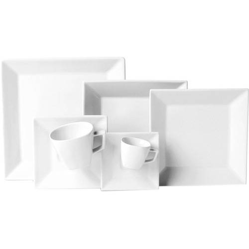 Tamanhos, Medidas e Dimensões do produto Aparelho de Jantar, Chá e Café Mail Order Quartier White C/ 42 Peças - Oxford