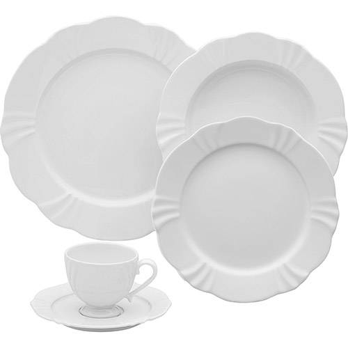 Tamanhos, Medidas e Dimensões do produto Aparelho de Jantar Oxford Porcelanas 30 Peças Soleil White