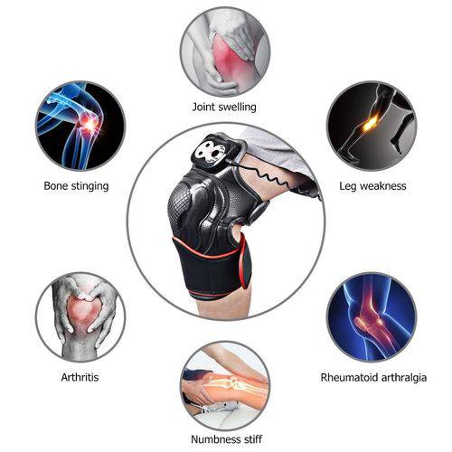 Tamanhos, Medidas e Dimensões do produto Aparelho Massageador Joelhos Artrite Articulação Dores Dor Lesões Muscular Tendão Ligamento Alivia Dores