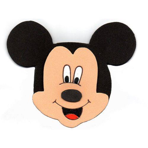 Tamanhos, Medidas e Dimensões do produto Aplique Rostinho Mickey em Eva 12x10 Cm Kit C/ 10 - J1