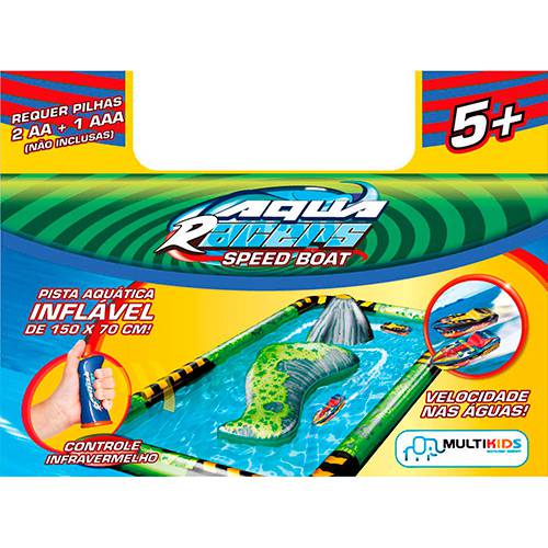 Tamanhos, Medidas e Dimensões do produto Aqua Racer Lancha e Pista Inflável Multikids