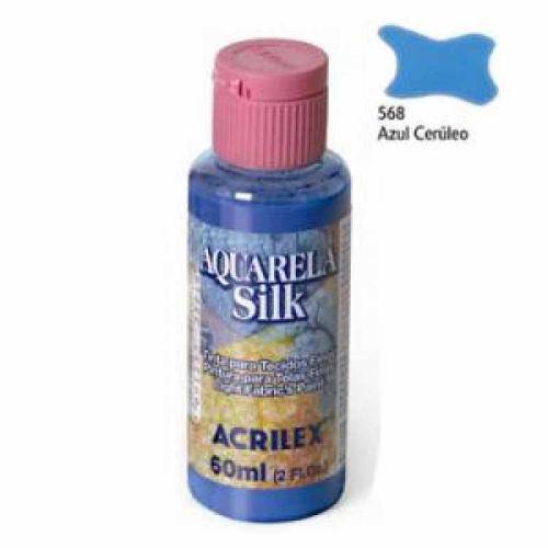 Tamanhos, Medidas e Dimensões do produto Aquarela Silk 60ml Acrilex Azul Cerúleo 568