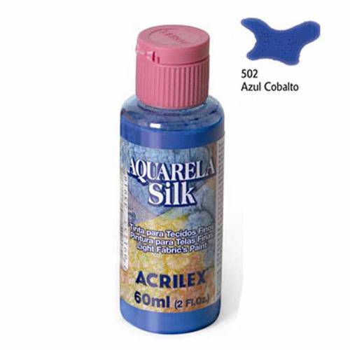 Tamanhos, Medidas e Dimensões do produto Aquarela Silk 60ml Acrilex Azul Cobalto 502