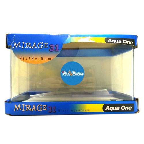 Tamanhos, Medidas e Dimensões do produto Aquário Aquaone Mirage 10 Litros com Vidro Lapidado