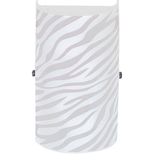 Tamanhos, Medidas e Dimensões do produto Arandela Venus Zebra Pequena Metal/Vidro Branco - Attena