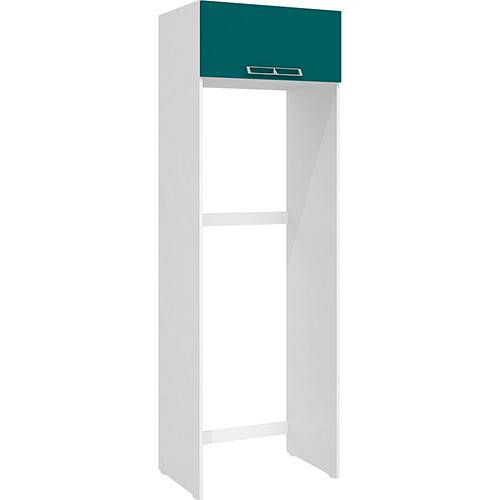 Tamanhos, Medidas e Dimensões do produto Armário de Geladeira Art In Móveis Cz705 1 Porta Basculante Branco/Verde - 215x70x50,2cm