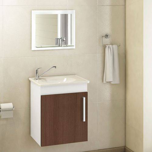 Tamanhos, Medidas e Dimensões do produto Armário Viena para Banheiro 1 Porta C/espelho - Mgm