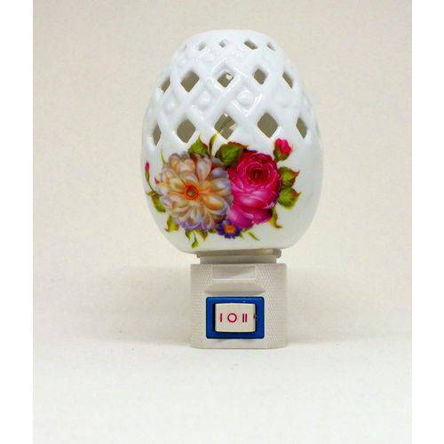 Tamanhos, Medidas e Dimensões do produto Aromatizador Porcelana C/ Lâmpada Oval