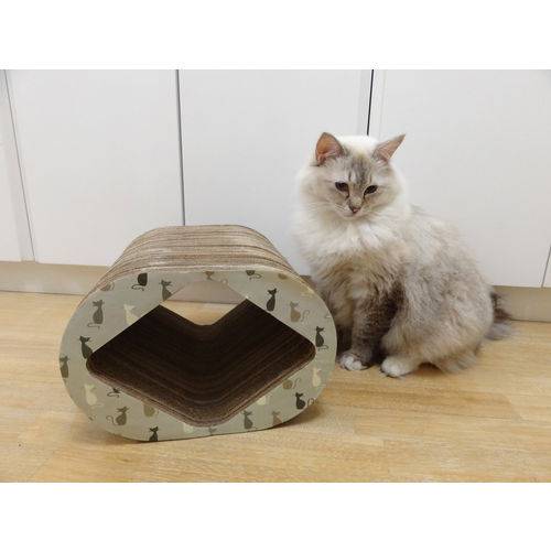 Tamanhos, Medidas e Dimensões do produto Arranhador e Brinquedo Interativo para Gatos Mini Cat Box - Gatinhos Cinza - Gatinhos Cinza