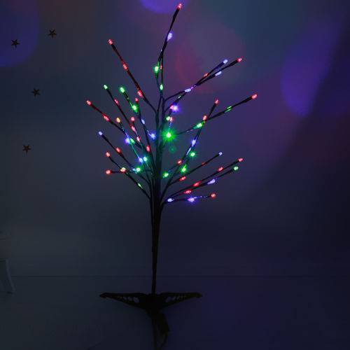 Tamanhos, Medidas e Dimensões do produto Árvore Abajur Led Decoração Luminária Luz Colorida 220V