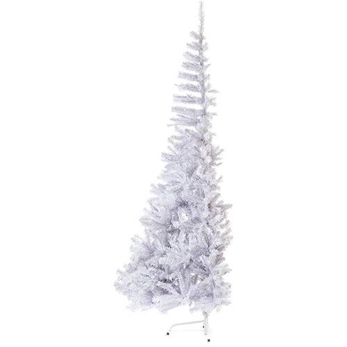 Tamanhos, Medidas e Dimensões do produto Árvore de Encostar Branca 2,1m - Christmas Traditions