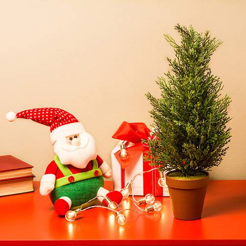 Tamanhos, Medidas e Dimensões do produto Árvore de Mesa com Cachepô, 43cm - Christmas Traditions